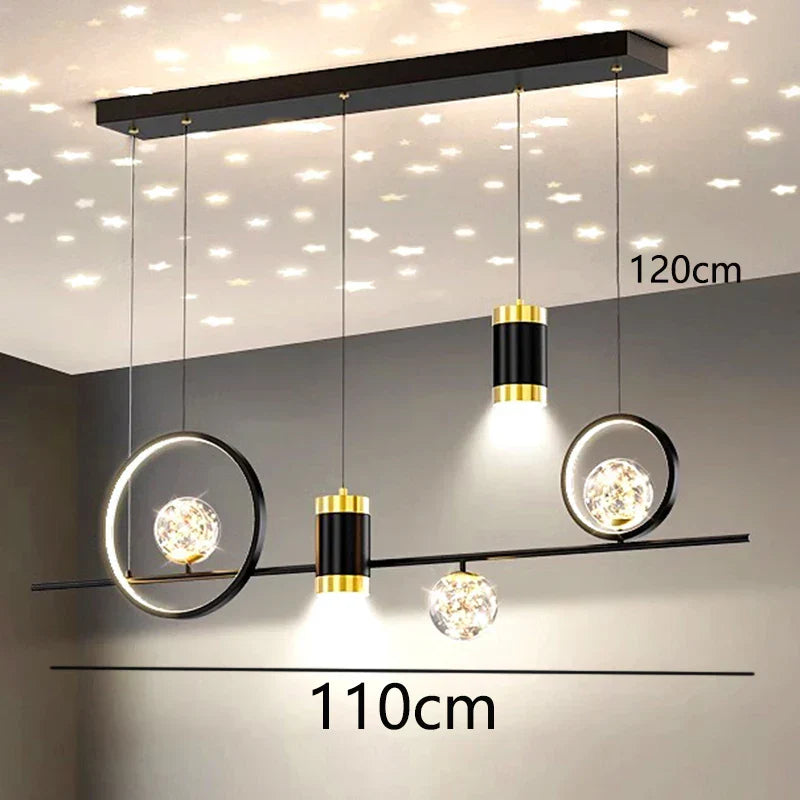 Modern Pendant Chandelier for Dining Room - Stylish Ceiling Hanging Light Fixture for Indoor Decor