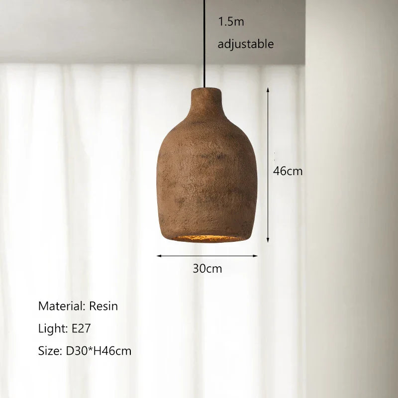 Nordic Wabi-Sabi Wind LED Pendant Lights - Illuminate Your Restaurant, Bar, Dining Room, and More with Serene Elegance