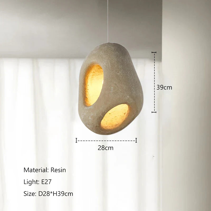 Nordic Creative Wabi-Sabi Wind LED Pendant Lights - Unique Home Decor for Bedrooms, Dining Rooms, and Bedside Lighting