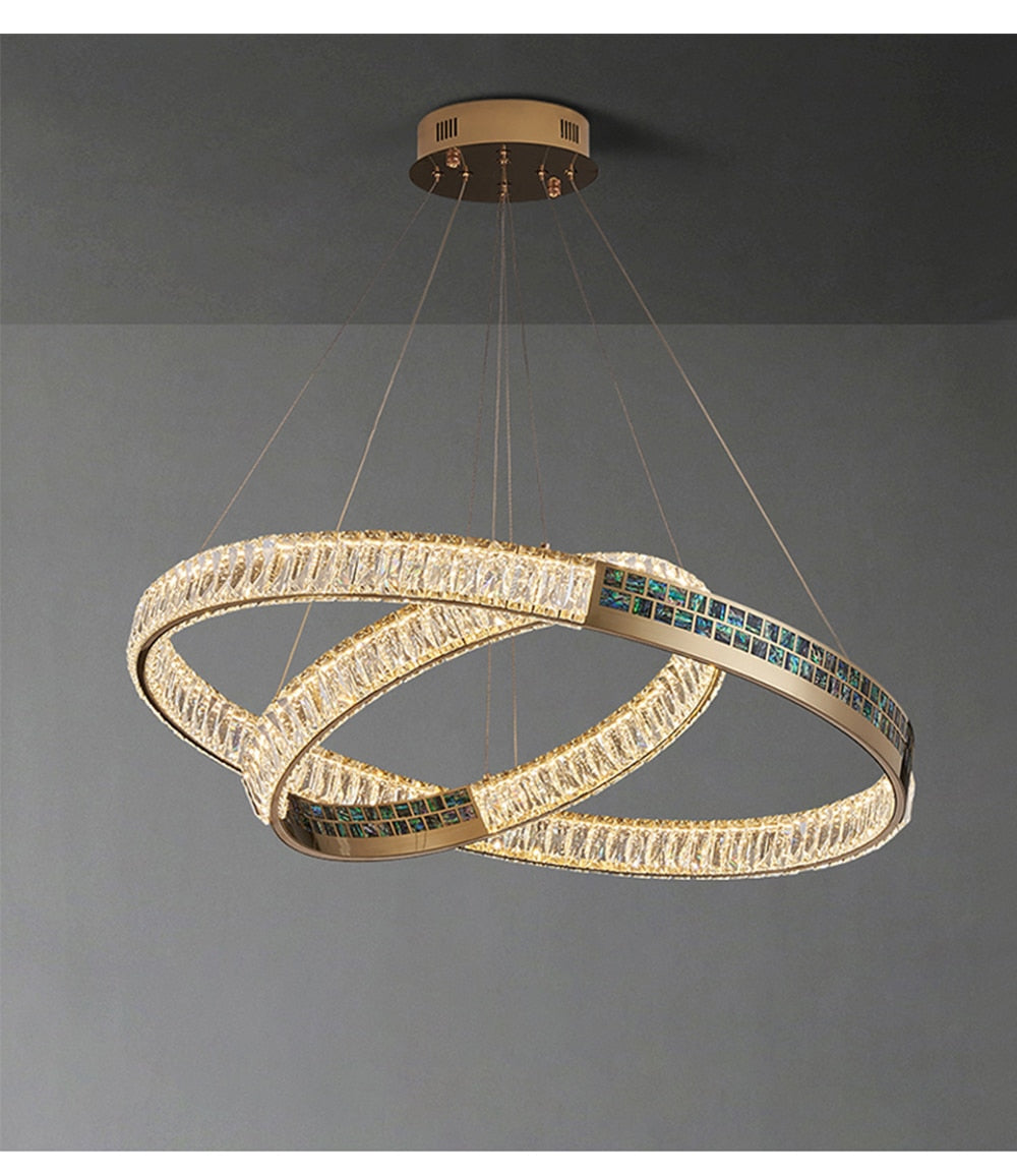 Evelyn's Elegance Chandelier - Chic Wall/Pendant Light with Luxurious Shell Design