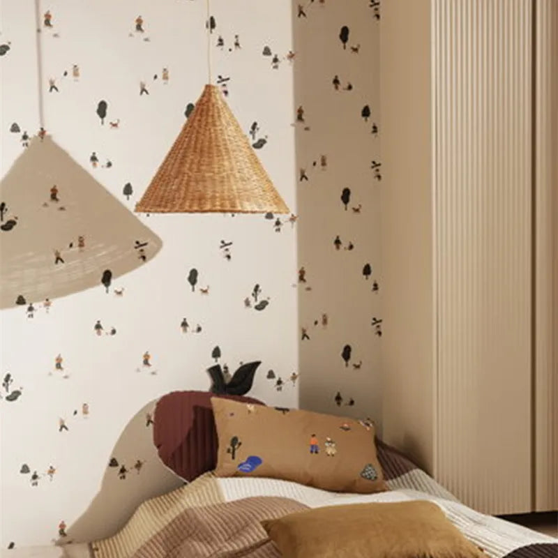 Minimalist Rattan Dou Pendant Light - Hand-Knitted Elegance for Dining, Living, and Kitchen Spaces