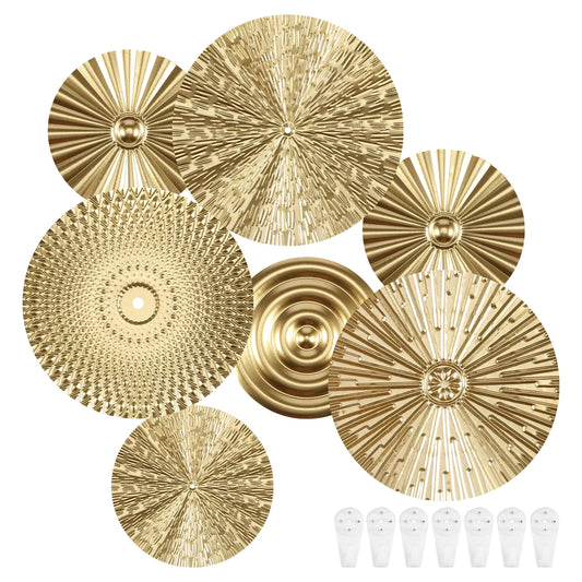Bedroom Bedding & Decor: Gold Wall Decor Metal Gold Wall Art Minimalist Gold Wall Decoration Hangable Gold Wall Home Decor Exquisite Gold Wall Hanging by DaAvere Home