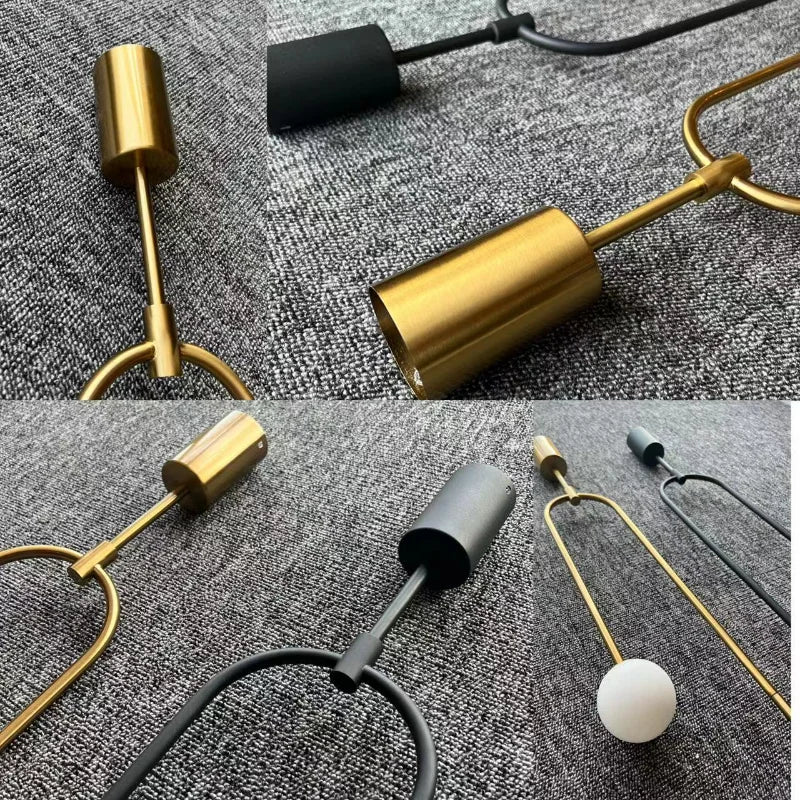 Modern Glass Ball Pendant Light - LED Bedside Hanging Lighting for Nordic Golden Luxury Decor in Hallways, Living Rooms, and Bedrooms