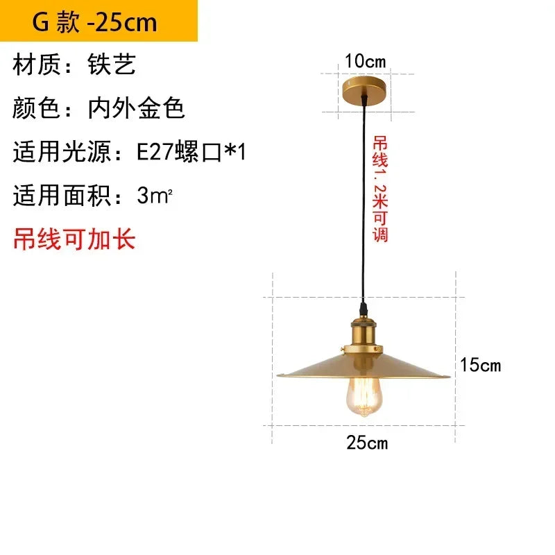 Modern Pendant Light Restaurant Chandelier Industrial Hanging Lamps for Ceiling Lamps Dining Table and Bar LED Lighting