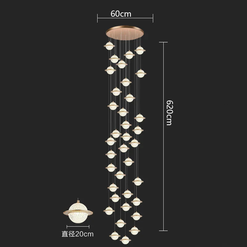 Nordic Home Decor Pendant Lamp - Versatile Lighting for Dining Rooms, Staircases, and Living Rooms