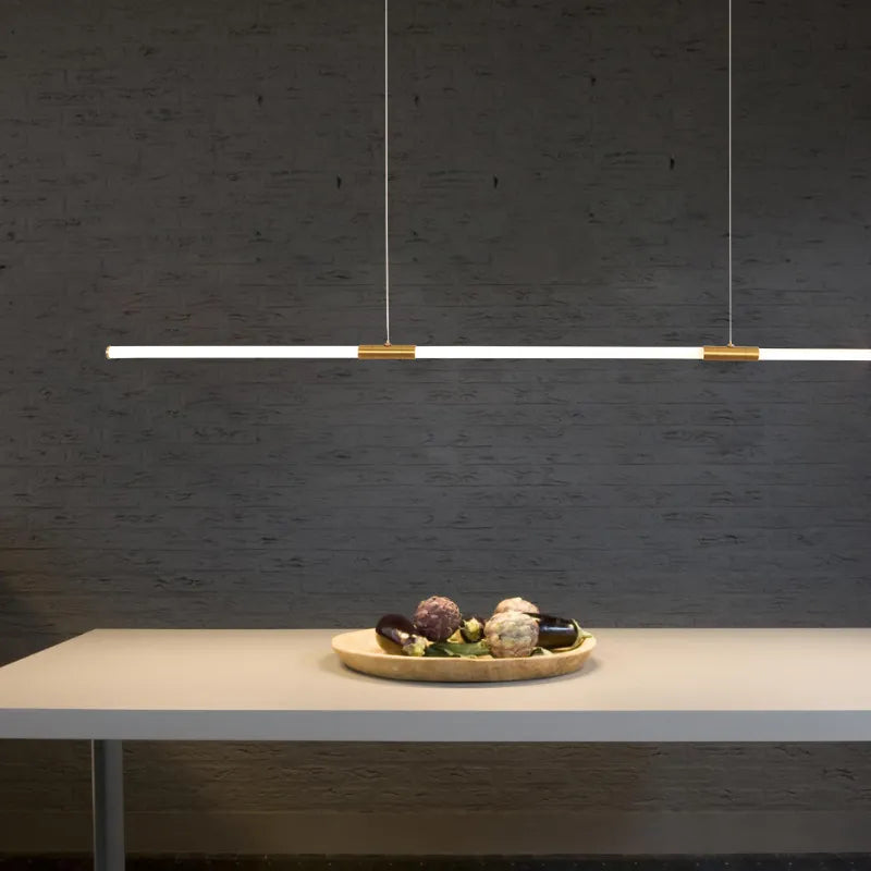 Elegant Copper Plating LED Pendant Lights - Modern Lighting for Living and Study Rooms