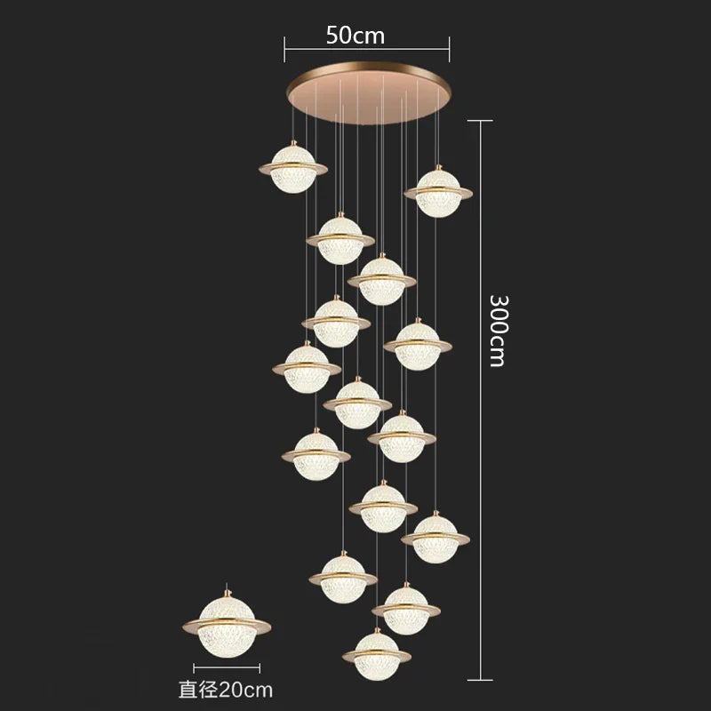 Nordic Home Decor Pendant Lamp - Versatile Lighting for Dining Rooms, Staircases, and Living Rooms