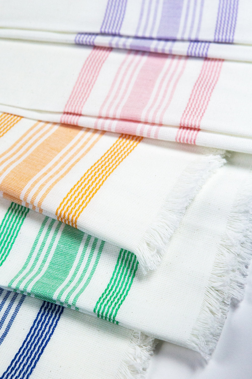 White & Lilac Kitchen Towel