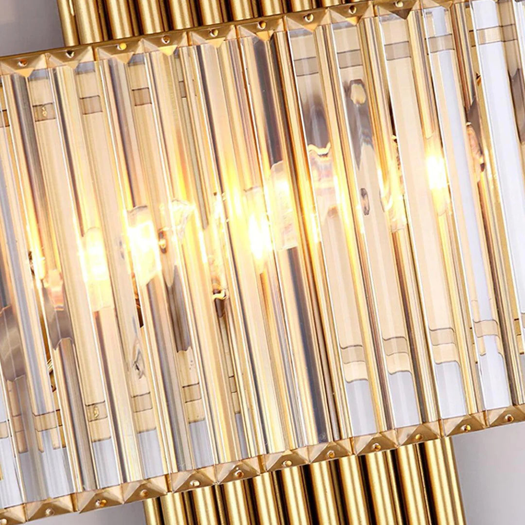 Wallis Gold Crystal Wall Lamp