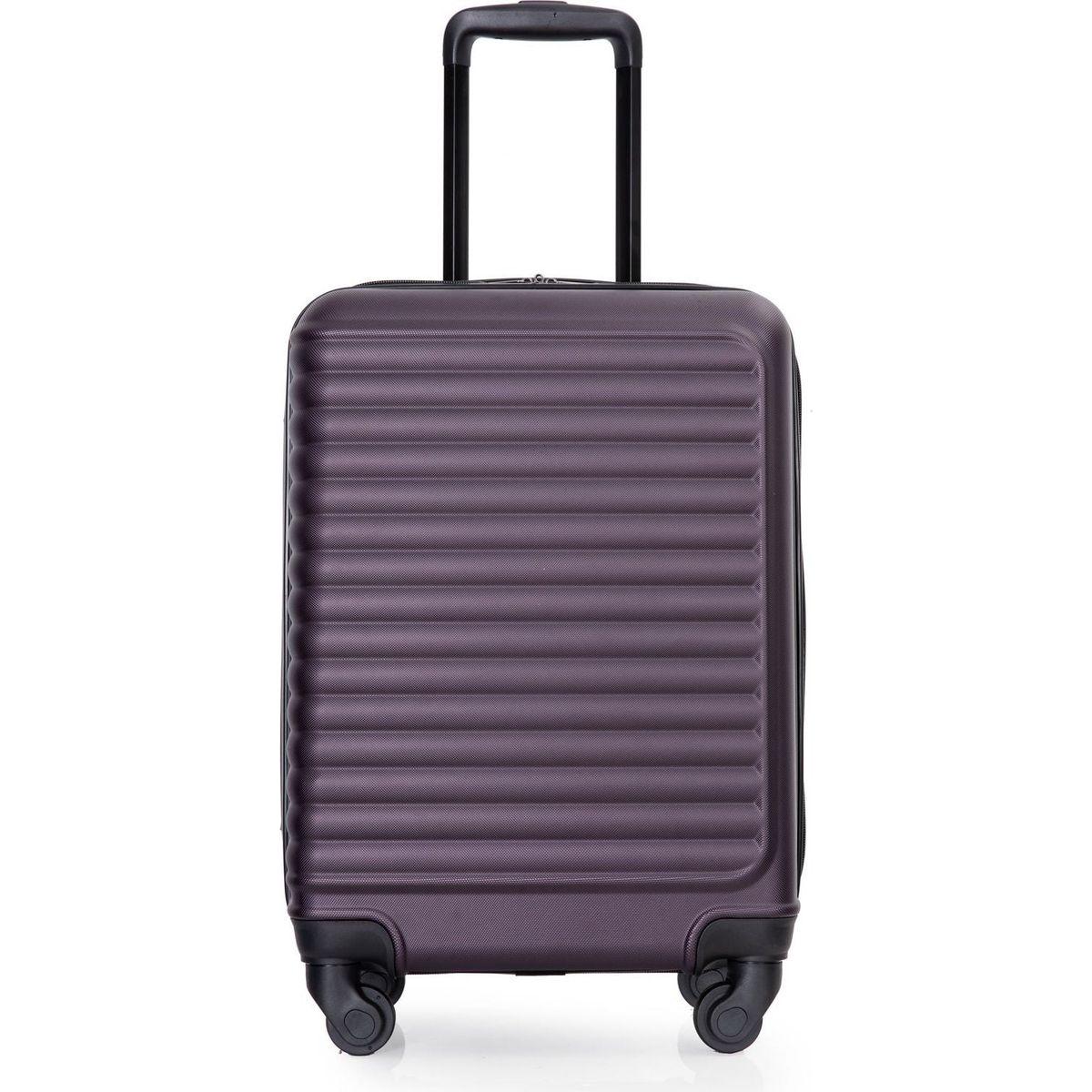 20" Carry on Luggage Lightweight Suitcase, Spinner Wheels, Purple