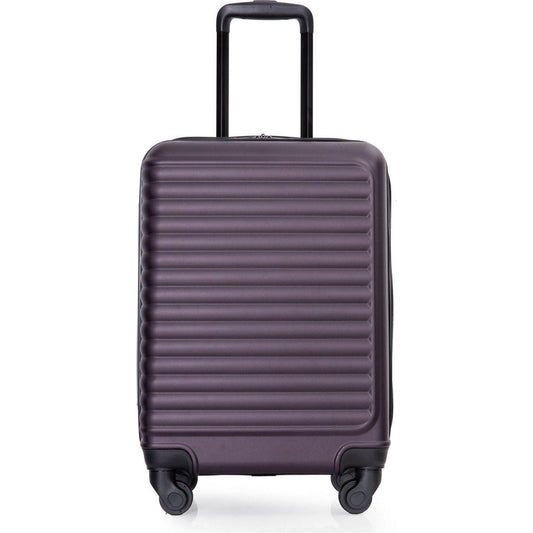 20" Carry on Luggage Lightweight Suitcase, Spinner Wheels, Purple