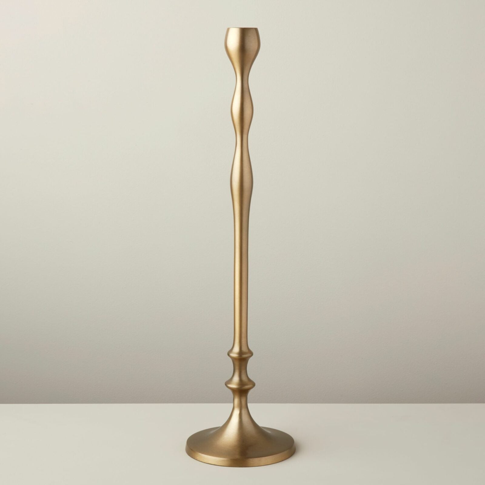 Kitchen Tools & Cookware: Aged Bronze Candlestick, Tall by Tea + Linen