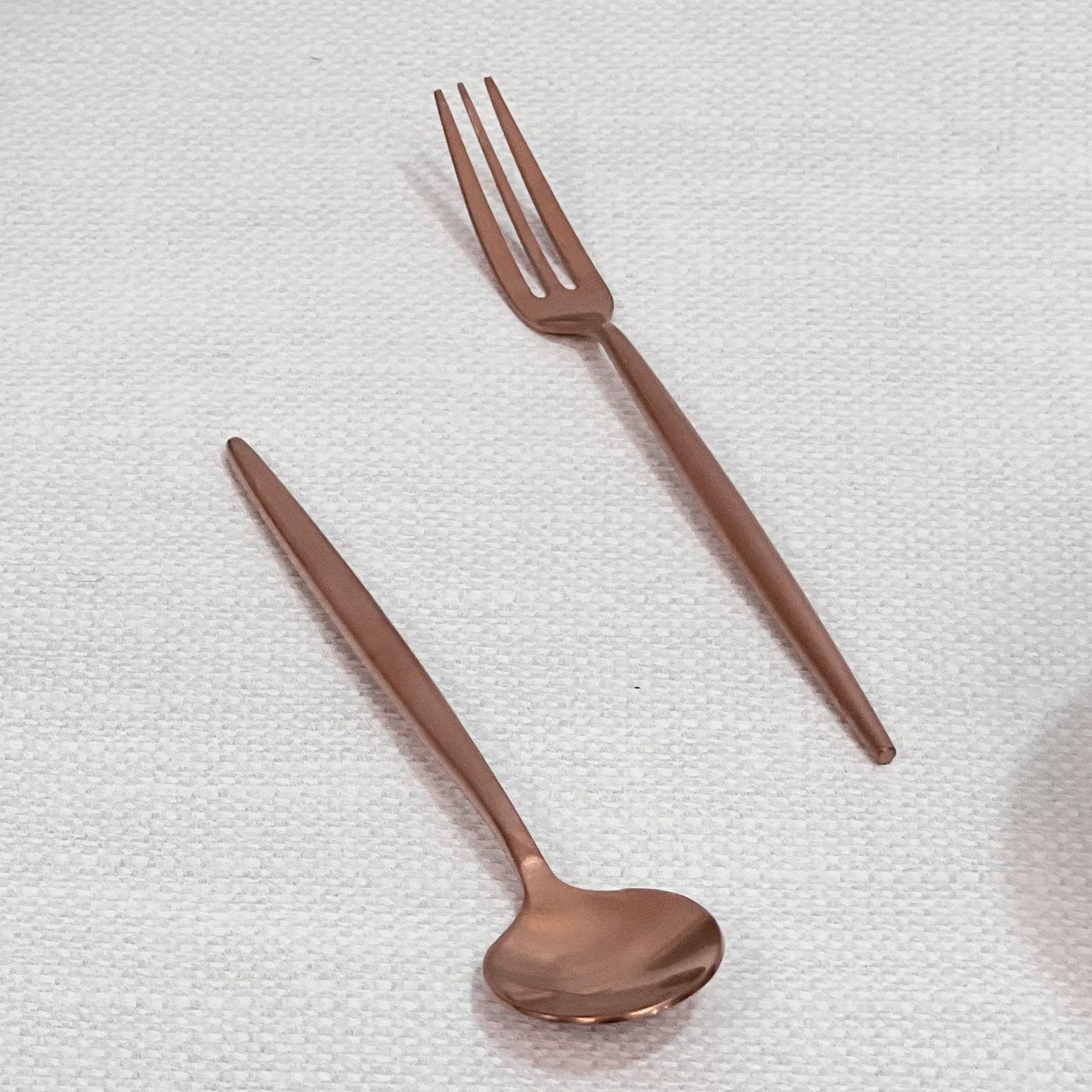 Dining & Tableware: Annie Rose Gold Dessert Flatware by Tea + Linen