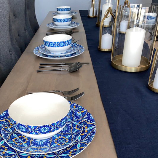Dining & Tableware: Azul Bone China Dinnerware Set by Tea + Linen