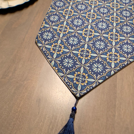 Kitchen Tools & Cookware: Azul Table Runner by Tea + Linen