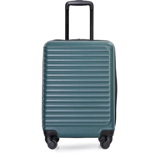 20" Carry on Luggage Lightweight Suitcase, Spinner Wheels, Green