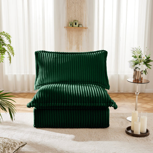 Bedroom Bedding & Decor: Koala Armless Sofa - Green by Streamdale Furniture