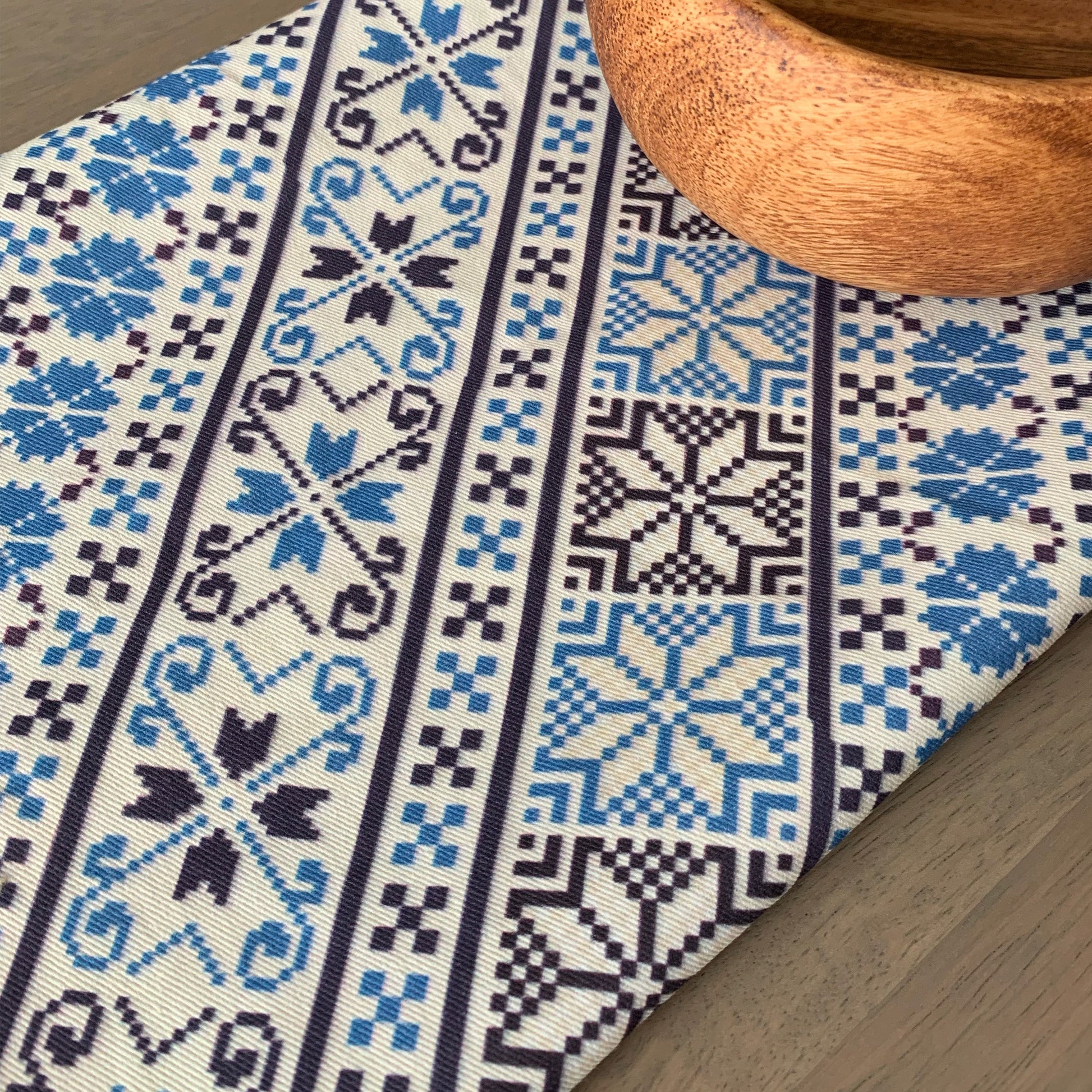 Pet Supplies: Blue Tatreez Tea Towel by Tea + Linen