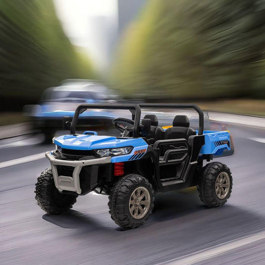 24V Ride On Truck 2 Seater Ride On UTV with 2x200W Motor Ride On Dump Truck with Dump Bed/Shovel Ride On Car with Remote Control Electric Vehicle with Non-slip tyre for Boys Girls
