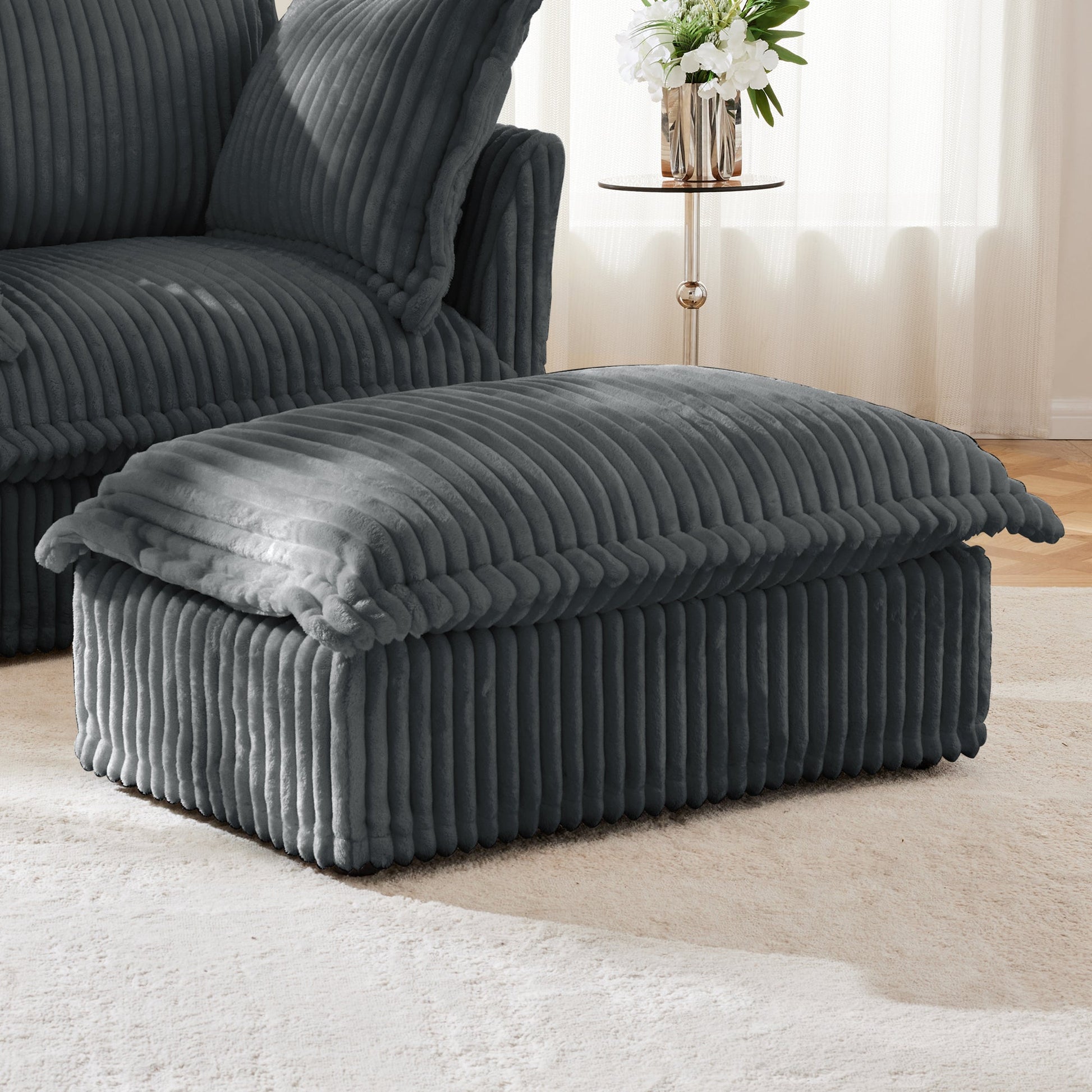 Bedroom Bedding & Decor: Koala Ottoman - Grey by Streamdale Furniture