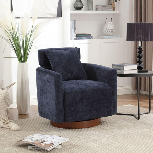 Home Office Accessories: 360 degree rotation design, multi-gear adjustment backrest, soft and comfortable chenille fabric, ergonomic design of the living room chair by Streamdale Furniture