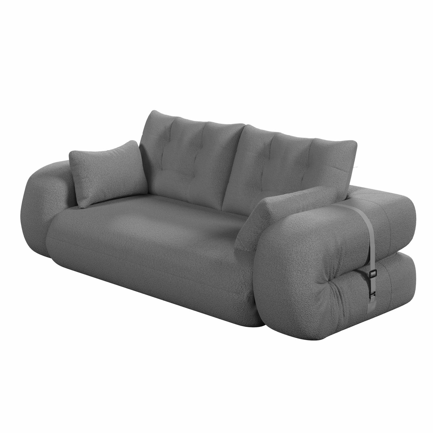 Garden & Outdoor: Human Dog Bed, Lazy Sofa Couch, 78.7 ' Multi-Functional Foldable Sofa Bed, 3-in-1 Teddy Fabric Foam-Filled Sleeper Sofa Bed for Living Room,Guest Bed,Playroom,Grey by Streamdale Furniture
