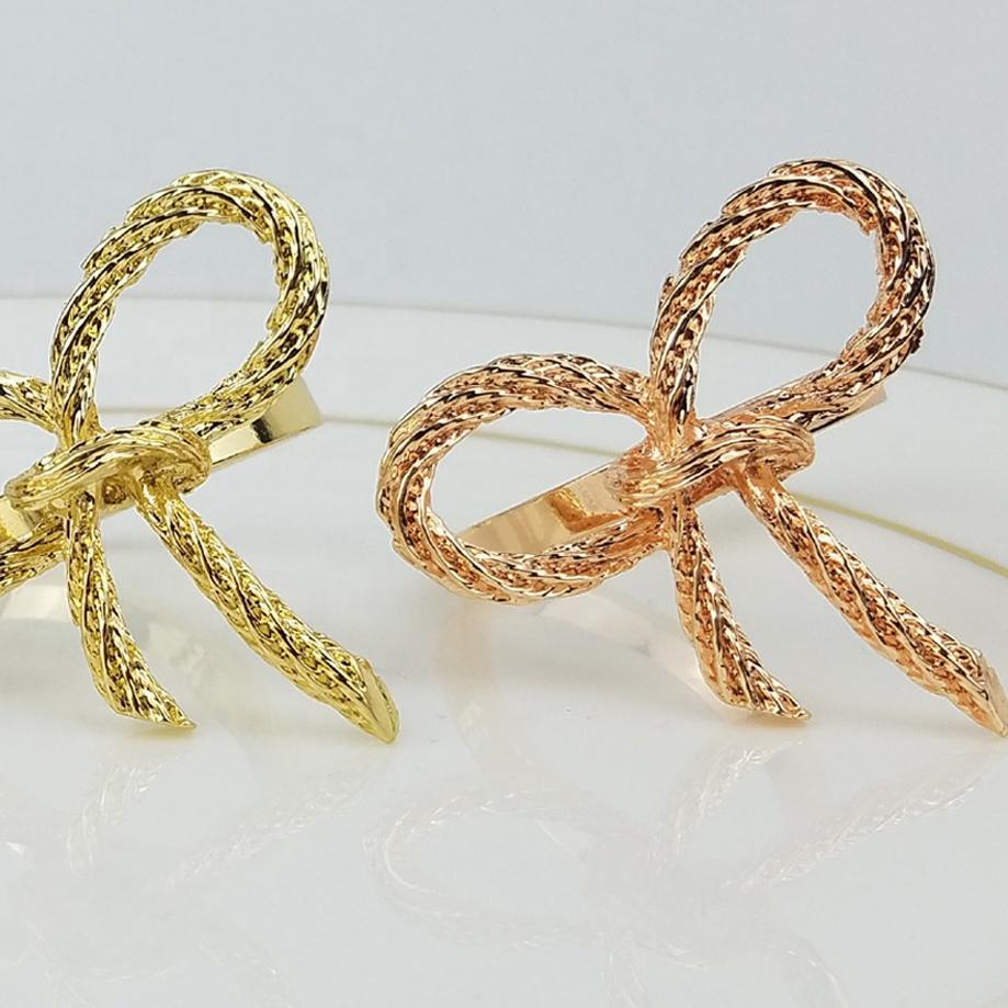 Outdoor Living: Gold Plated Bow Napkin Ring by Tea + Linen