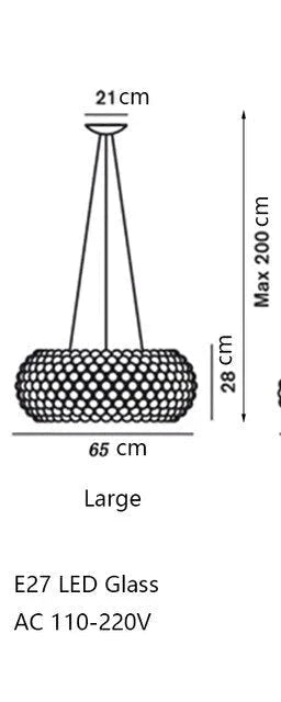 Modern Glass Pendant Lamp: Elevate Your Space with Style and Light